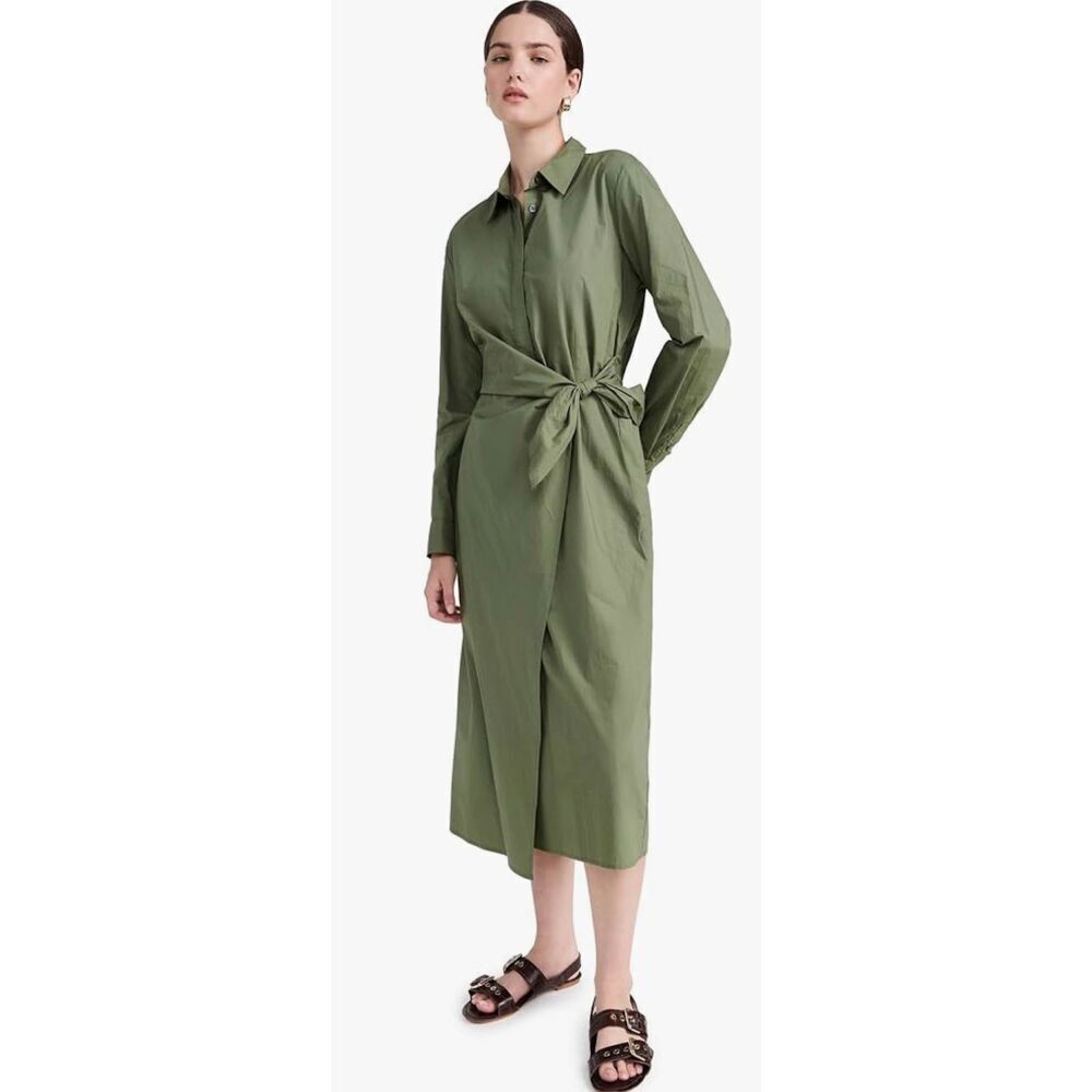 Xirena McCallister 100% Cotton Dress in Green NWT Size X-Small